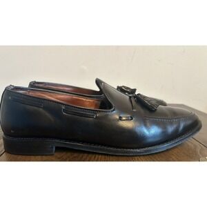 Allen Edmonds Grayson Men's Size 11.5 C Black Leather Slip On Tassel Loafers